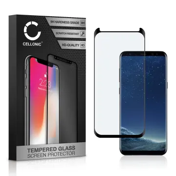 Protector pantalla móvil Samsung Galaxy S8 (SM-G950 / SM-G950F) autoadhesivo de CELLONIC® - Screen protector, (Calidad HD / 3D Case-friendly / 0,33mm / 9H)