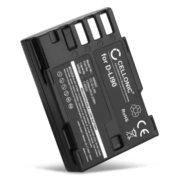 Bateria Pentax D-Li90 1250mAh - D-Li90, Batería recargable para camaras Pentax 645D, 645Z, K-01, K-1, K-3, K-3 II, K-5, K-5 II, K-5 IIs, K-7