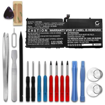 Batería para tablet Lenovo Thinkpad X1 Tablet 3rd Gen - L16S4P91, L16L4P91, 5B10W13919 5050mAh Batería recargable de repuesto + Juego de herramientas