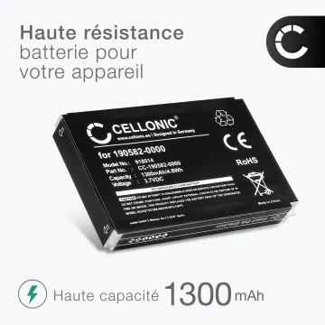 2x Batterie 190582-0000,F12440056,K398,L-LU18 pour télécommande Logitech Harmony 1000 Remote 1100 1300mAh