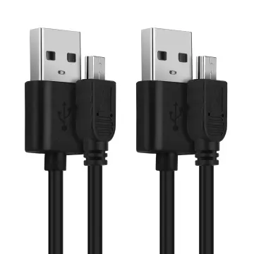 2x Cable USB para Garmin Edge, Drive, DriveAssist, DriveSmart, Nüvi, Oregon, eTrex, GPSMAP - Cable de Carga y Datos 1m 2A negro PVC