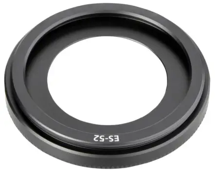 CELLONIC® Vervanging Zonnekap voor bajonet ES-52 voor Canon EF 40mm f/2.8 STM EF-S 24mm f/2.8 STM lens, zonnekap van Plastic