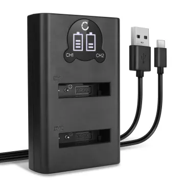 Caricabatterie Doppio USB CB-2LY per NB-6L NB-6LH (Canon PowerShot SX530 HS SX540 SX510 SX500 IS SX170 S120 D30 Digital IXUS 105) Caricatore Alimentatore