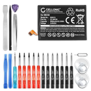 Batteria CELLONIC® MC50 per Lenovo K12 Pro / Motorola Moto G9 Power Ricambio da 5800mAh + Set di strumento Sostituzione facile con utensili adatti e duraturi