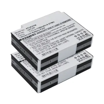 2x Bateria Cisco / PURE ABT2W 1100mAh - , Batería recargable para PURE Flip 4GB / Flip UltraHD 8 GB / Cisco U32120