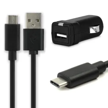 12/24V Socket to USB C Type C In Car Charger for Huawei P9 / P9 Plus / Sony Xz2 / LG V20 , G7 / Oneplus 7 / 6T / Xiaomi Mi 5 Phone / Smartphone Lighter Adapter 1m Charging Cable