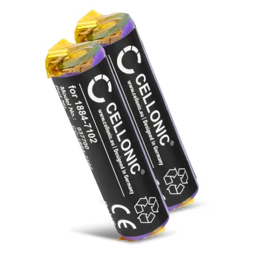 2x Batterij compatibel met Moser Ermila 1884 / Ermila Motion 1885 - 1884-7102 1800mAh vervangende accu reservebatterij extra energie