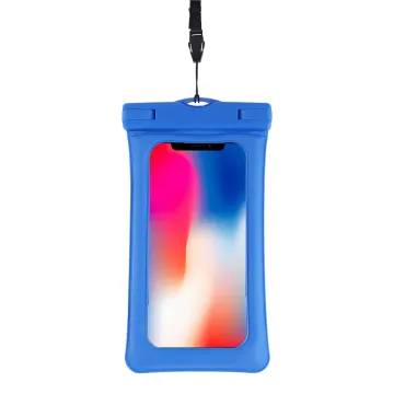 Waterdichte tas voor Smartphone, GPS, MP3-Player (3" - 5,5") Tasje Zakje Hoesje blauw