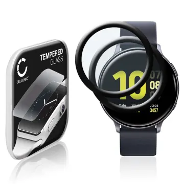 2x Displaybeschermglas Samsung Galaxy Watch Active 2 (40mm) (3D Full Cover, 9H, 0,33mm, Full Glue) Tempered Glass