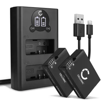 2x Batería para cámaras - LP-E8 1300mAh + Cargador Doble LC-E8E LC-E8 Batería de repuesto