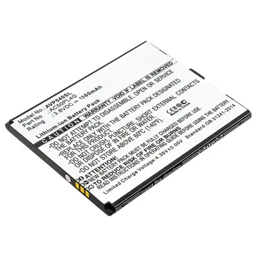 Batterij compatibel met Archos 50 Platinum 4G - AC50PL4G 1500mAh vervangende accu reservebatterij extra energie