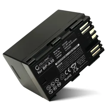 Battery for Canon XF605, XF705, EOS C300 Mark II, Canon C200, CA-CP200L, C300 Mark II PL BP-A30 (3400mAh, 14.4V) from CELLONIC