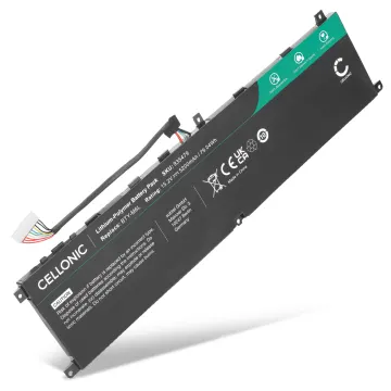 Battery for MSI GS65, GS65 Stealth Thin, PS42, P65, PS63, P75, P65 Creator 8RF, BTY-M6L 15.2V 5200mAh from CELLONIC