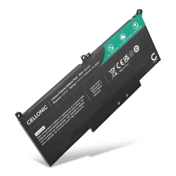 Batería Dell para ordenador portátil Dell Latitude 7490, 7390, 7290, E7480, E7280, F3YGT, DM3WC, KG7VF, 2X39G 7200mAh 7.4V  de CELLONIC