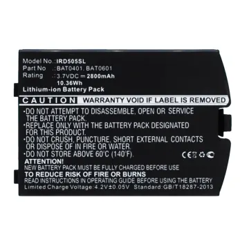 Bateria Iridium BAT0401, BAT0601, BAT0602 2800mAh - BAT0401, BAT0601, BAT0602, Batería larga duración para teléfonos Iridium 9505A