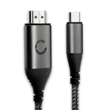 Cable adaptador USB C a HDMI 4K macho a macho - Cable MHL para retransmisión de audio y video desde smartphones, tablets o notebooks con TV, proyectores o monitores