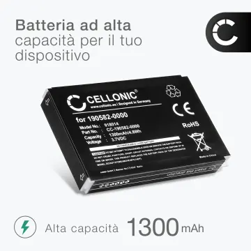 2x Batteria sostitutiva 190582-0000,F12440056,K398,L-LU18 per telecomando/radiocomando Logitech Harmony 1000 Remote 1100 1100i 915 Squeezebox Affidabile ricambio da 1300mAh celle dalla lunga durata di vita utile