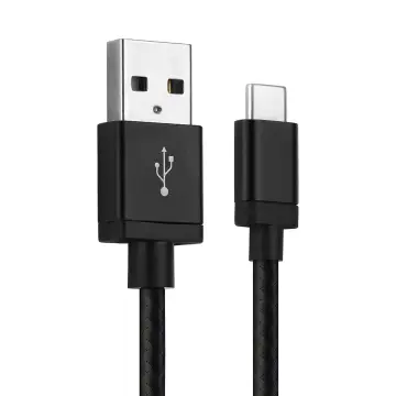 Cavo USB 2.0 con connettore USB C Type C per telefono Motorola Edge, Edge Plus, G7, G7 Plus, G7 Play, Moto G6, G7, G8, G8 Power, G9 Plus filo di 1m cavetto dati & ricarica 3A in Nylon nero per cellulare