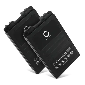 2x Batterie Autec CB71.F, FUA10, UTX97 transmitter MH0707L, NC0707L (2000mAh, 7.2V) de CELLONIC
