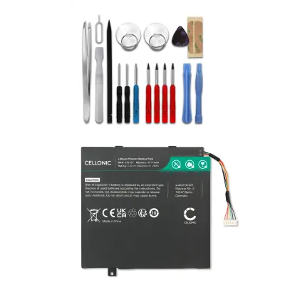 Battery for Acer Aspire Switch 10 / Aspire Switch 10E / Iconia Tab 10 + Werkzeug-Set Laptop - 5600mAh 3.8V + Tool-kit