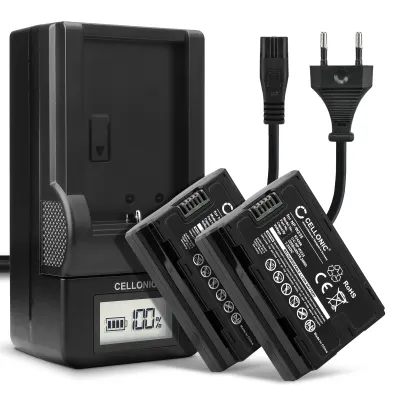 2x NP-W235 Battery for FujiFilm X-T4 / GFX 50S II / GFX100S / X-H2S 2250mAh Camera Battery Replacement NP W235 + Charger