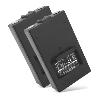 2x Battery for Hiab XS Drive, Olsberg DOH116A, 2055112, Combi drive 5000, Dulevo 5000 combi, Hi Drive 4000, Drive 4000 ET, Olsbergs Hi Drive 4000 804572, 9836713, 9836721, FUA 41 (2000mAh, 7.2V) from CELLONIC