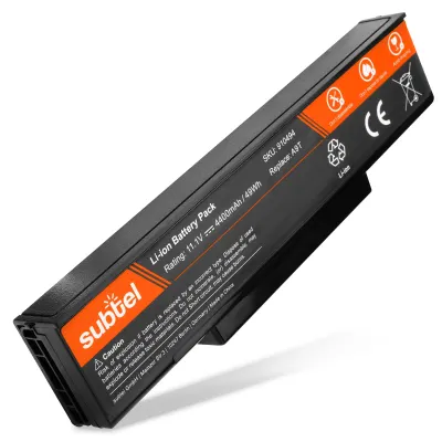 Batteria subtel® BTY-M68 per notebook MSI CR420 / EX600 / EX720 / GT640 / GT740 / GX400 / GX740 / M670 / BTY-M68 Affidabile ricambio da 4400mAh Sostituzione ottimale per computer portatile laptop MSI