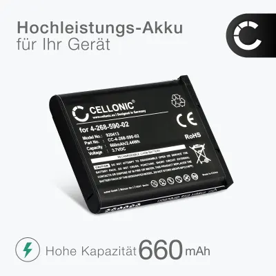 2x 4-268-590-02 Ersatz Akku für Panasonic KX-TCA285 KX-TCA385 KX-UDT121 KX-UDT131 Sony Laser Mouse VGP-BMS77 - Telefon Ersatzakku - 660mAh Telefonakku, wiederaufladbare Batterie