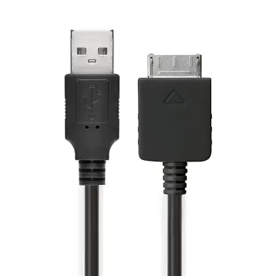 USB Data Cable for Sony Walkman NW-A55L NWZ-ZX2, NWZ-A15, -A10, NWZ-A816, -A818, NWZ-E858, NWZ-ZX1, -ZX100 Charger 1m Fast Transfer Charging Cable Walkman Connector - Black