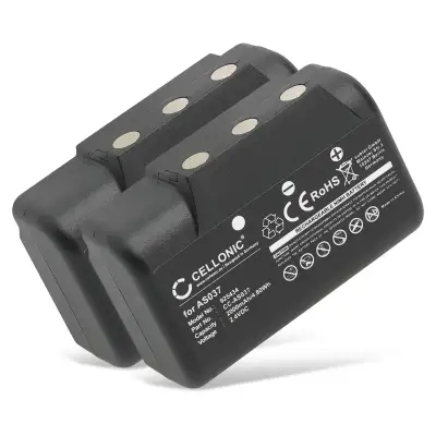 2x Battery for IMET BE5000, I060-AS037, M550S Wave L, Wave S AS037 (2000mAh, 2.4V) from CELLONIC
