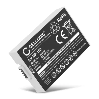 BP-110 accu voor Canon LEGRIA HF R28 VIXIA HF R20 VIXIA HF R200 VIXIA HF R21 - 950mAh vervangende accu voor camera