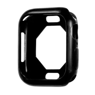 subtel® beschermhoes voor Apple Watch 7 - 41mm bumper case 360° protectie smartwatch case zwart behuizing & glas cover