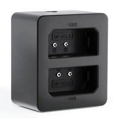 USB Dual Charger (LC-SCL5) for Leica M10, M10-P, M10-R + 1m USB Cable from CELLONIC