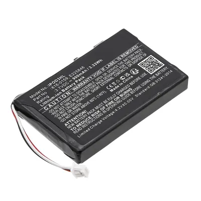 616-0159, E225846 Battery Replacement for Apple iPod 3 Gen. A1040 MP3 / MP4 Player - 900mAh 3.6V - 3.7V Lithium Ion
