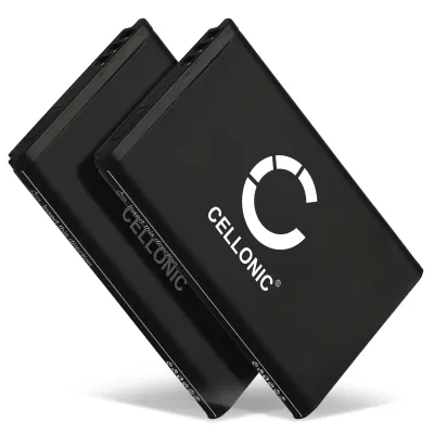 2x A051,10000058 Ersatz Akku für Telekom Sinus 806, Snom M65, Telefunken FHD 170/5 - Telefon Ersatzakku - 1200mAh Telefonakku, wiederaufladbare Batterie