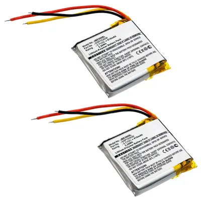 2x GSP753030 batterij voor headset JBL E45BT, Everest Elite 300 - 610mAh vervangende accu koptelefoon