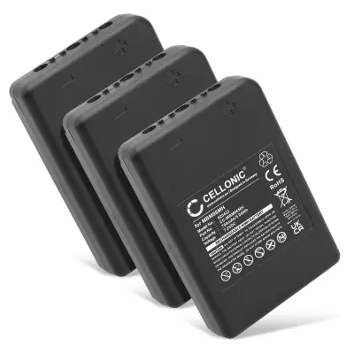 3x Bateria Autec MBM06MH 700mAh - Pack de 3 baterías larga duración para controles remotos / mandos grúa Autec E16 KTC, Autec E16 Sirio 42, Autec Modular MK, Modular MJ