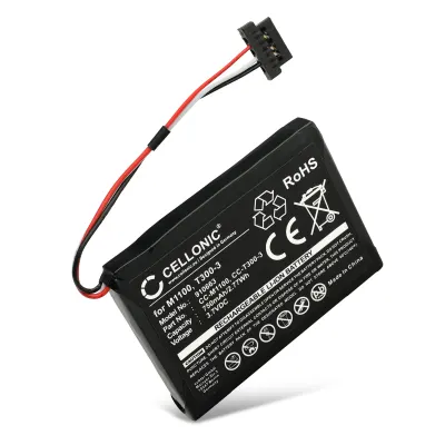 GPS Battery for Mitac Mio 4190 Mio Moov 500 Mio Moov 510 Mio Moov 560 Mio Moov M400 Mio Moov M405 Mio N177 - 750mAh 338937010172,T300-3 Battery Replacement SatNav Sat Nav