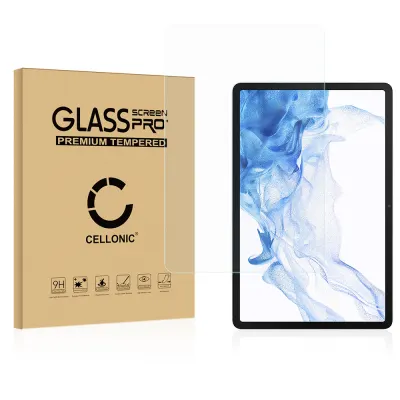 Protector de pantalla tablet Samsung Galaxy Tab S8 X700N de CELLONIC® - (Calidad HD / 2.5D / 0,33mm / 9H), Tablet Screen protector, Tempered glass, Cristal templado