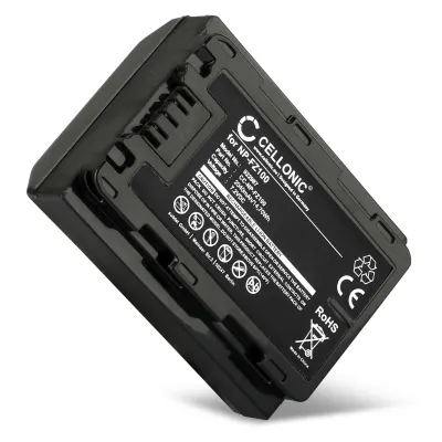 Vervangende batterij NP-FZ100 - Accu voor Sony Alpha A6600, A7 III, A7R III A7R IV, A7S III, A7C, A9 II camera 2040mAh Reserve accu voor fototoestel