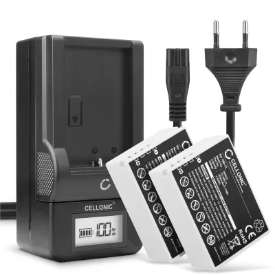 2x NB-7L Camera Battery + Charger Set for Canon PowerShot SX30 IS, PowerShot G12, PowerShot G11, PowerShot G10 1050mAh Replacement Battery NB-7L LCD Smart Charger