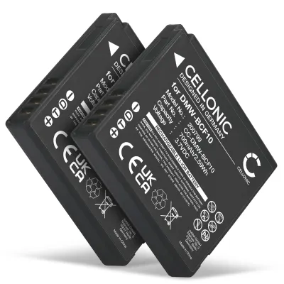 2x Batterij voor Panasonic Lumix DMC-FS62 DMC-FS10 FS6 FS7 FS15 FS30 FS42 FS62 DMC-FT4 DMC-TS3 700mAh camera van CELLONIC