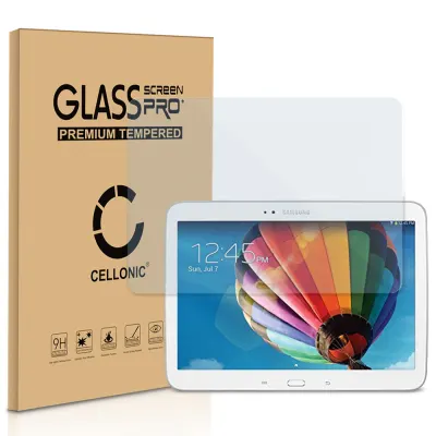 Vetrino protettivo 9H CELLONIC® per tablet Samsung Galaxy Tab 3 10.1 (GT-P5200 / GT-P5210 / GT-P5220), (2.5D Screen protector 0.33mm Full Glue), colore Trasparente, pellicola salva-schermo anche per e-reader