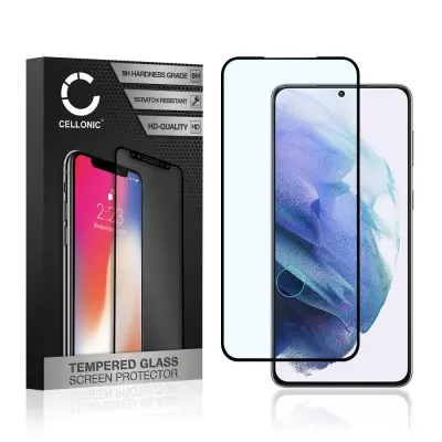 Protection d'écran en verre pour smartphone Samsung Galaxy S21 Plus (SM-G996) (3D Full Cover, haute résistance 9H, 0,33mm, Full Glue)