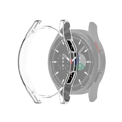 Suojakotelo Samsung Galaxy Watch 4 Classic (46mm) urheilukellolle - Läpinäkyvä Karkaistu muovi