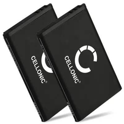 2x Batteria CELLONIC® A051,10000058 per telefono Telekom Sinus 806, Snom M65, Telefunken FHD 170/5 Ricambio affidabile da 1200mAh per il tuo fisso/cordless