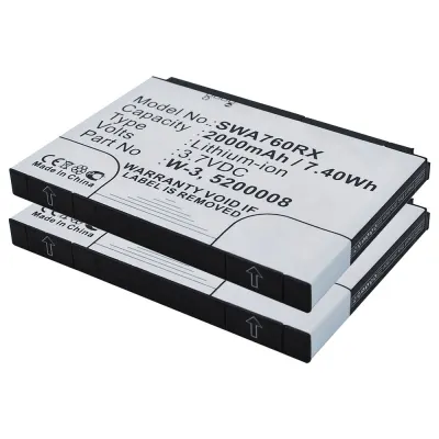 2x W-3 Battery for Sierra Wireless AirCard 760s / 762s / 763s / 785s 2000mAh Battery Replacement