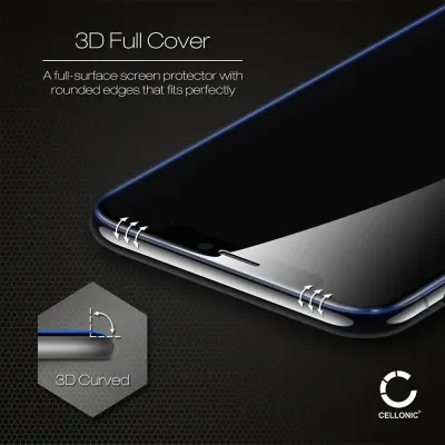 Screen Protector for Samsung Galaxy S21 Plus (SM-G996) Phone Screen Cover - 3D Full Cover 0,33mm Full Glue 9H Tempered Glass Smartphone Display Screen Guard Black
