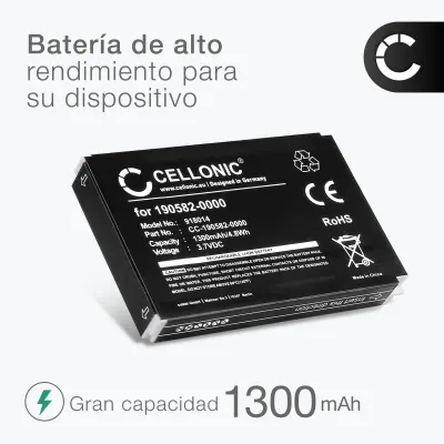 2x Bateria Logitech 190582-0000,F12440056,K398,L-LU18 1300mAh - , Batería larga duración para controles remotos Logitech Harmony 1000 Remote 1100 1100i 915 Squeezebox