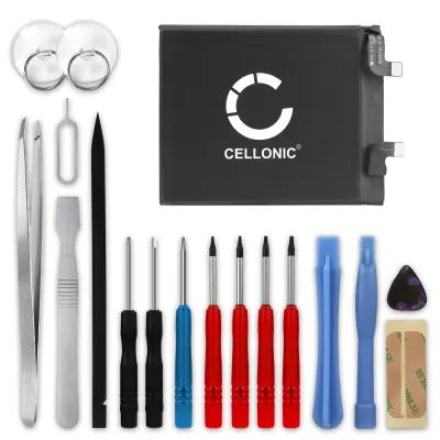 CELLONIC® Phone Battery Replacement for Xiaomi Mi 11 Pro 5G / Mi 11 Ultra + 17-Tool Phone Repair Kit - BM55 4800mAh